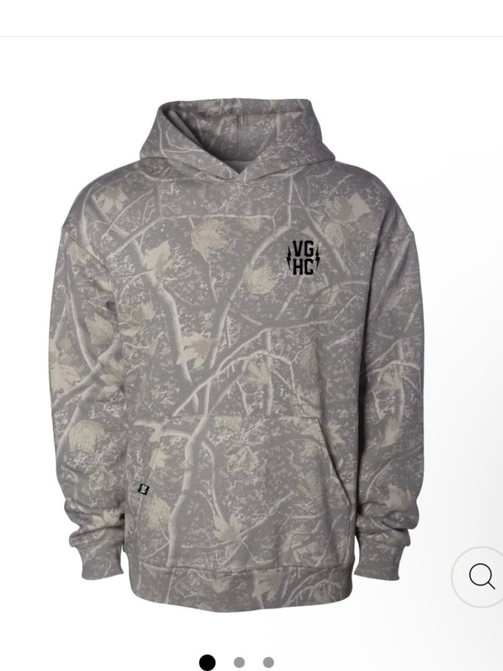 VG HC Men's Gray Camouflage Pullover Hoodie